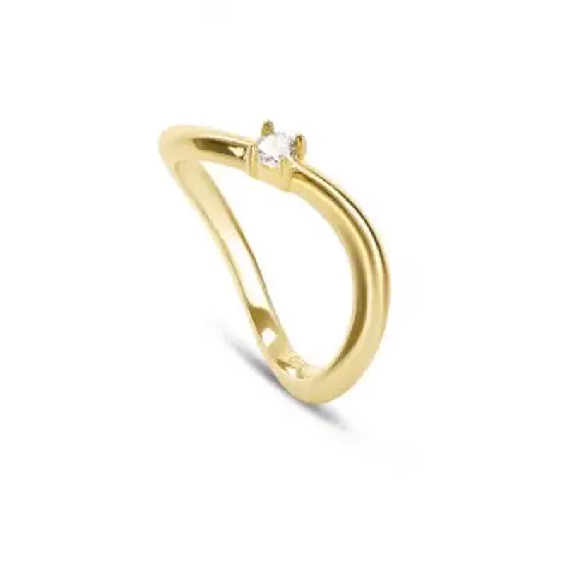 One Anel Infinity Solitaire Gold OJIFR02G-6