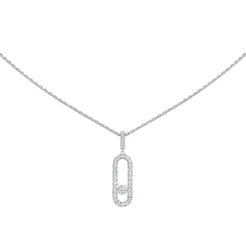 Imagem Colar Move Uno Lucky Move Ouro Branco com Diamantes