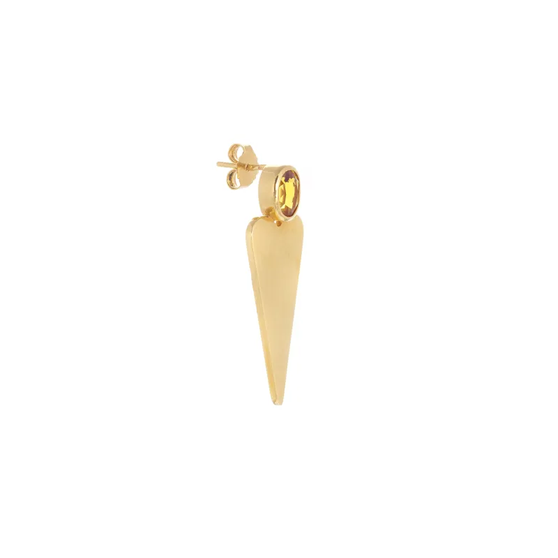 Marcolino Yellow Gold Earrings with Topazio 200556