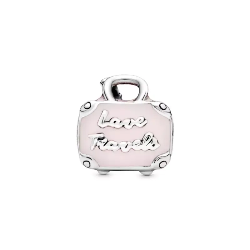 Pandora Conta Mala de Viagem Rosa 798063EN124