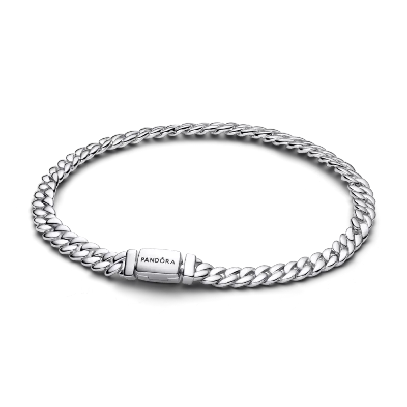 Pandora Pulseira Cuban Chain Sterlig 594367C00-18