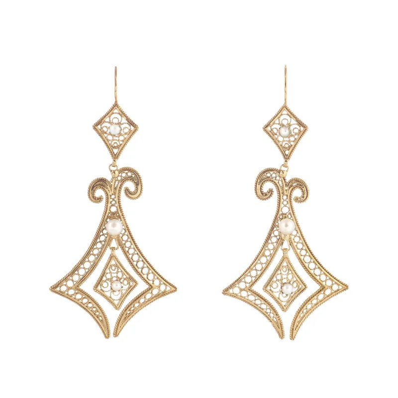 Marcolino Brincos de Filigrana em Prata 0149.C