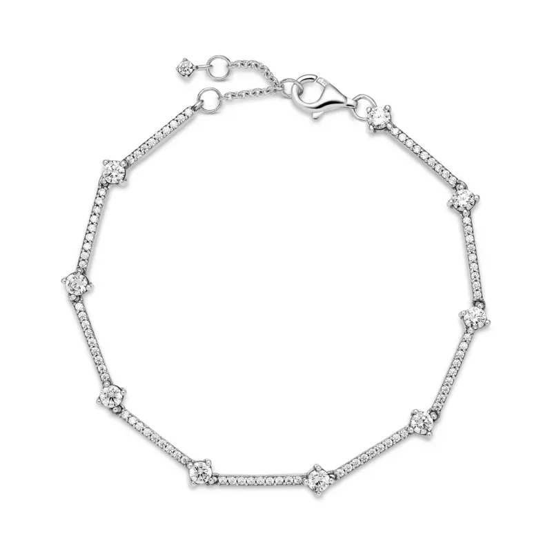 Pandora Pulseira Pavé Bars 599217C02-16