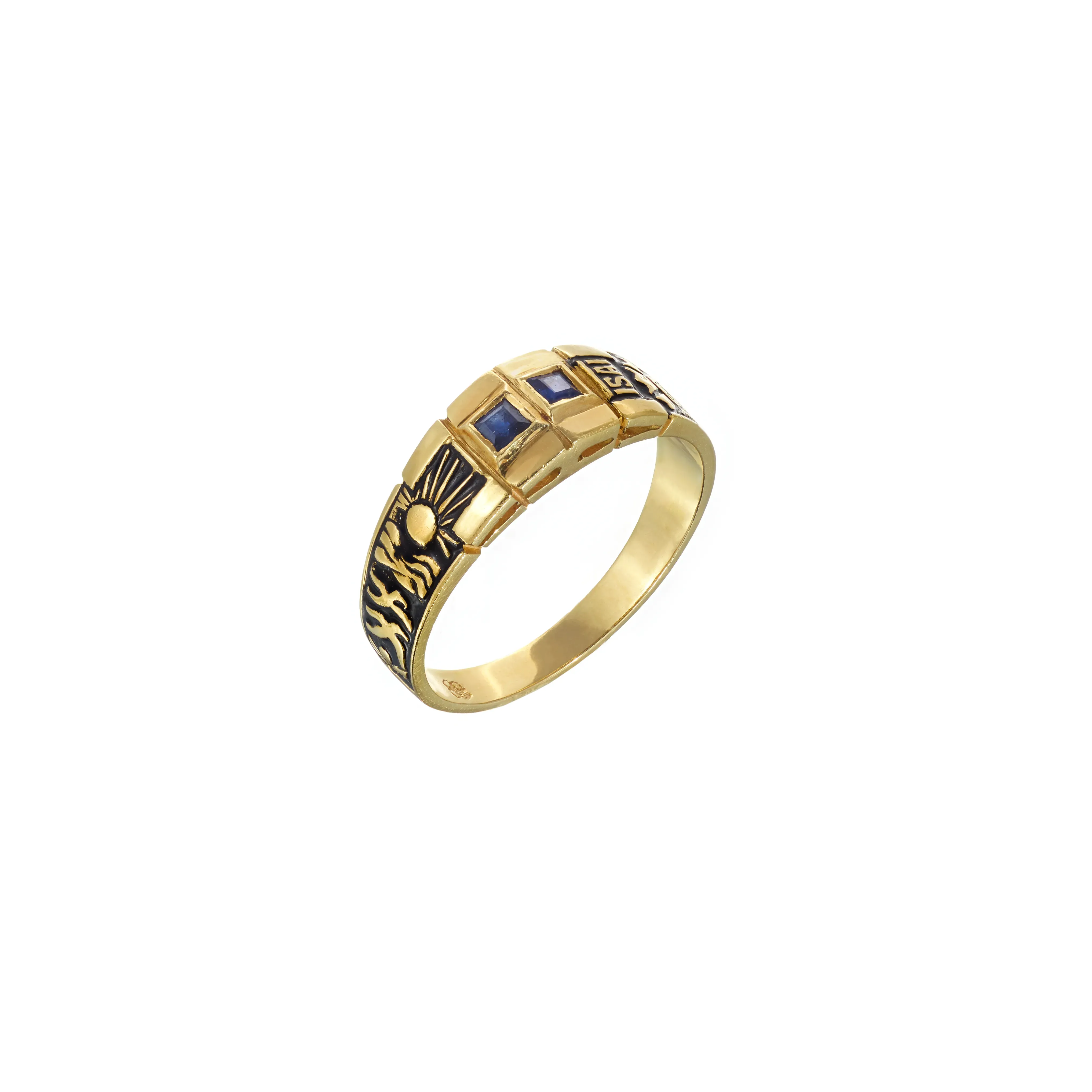 Image ISAI Course Ring with Sapphire