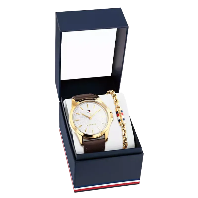 Tommy Hilfiger Gold-tone steel watch and bracelet set 2770221