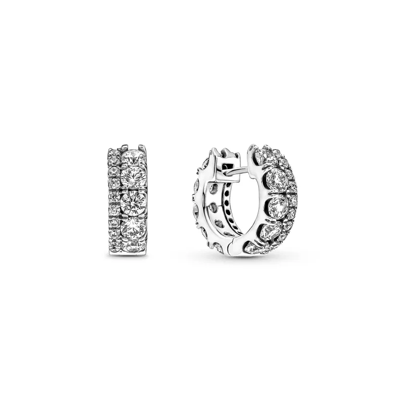 Pandora Argolas Double Band Pavé 290058C01