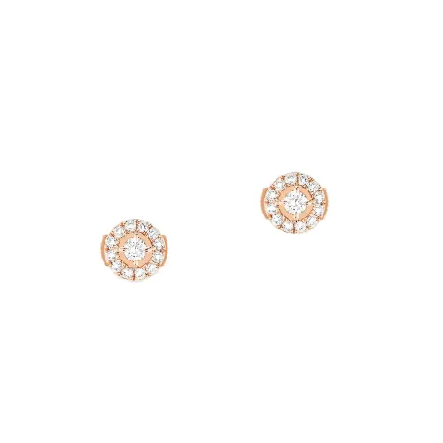 Image Rose Gold Earrings Rose Gold with Diamonds
