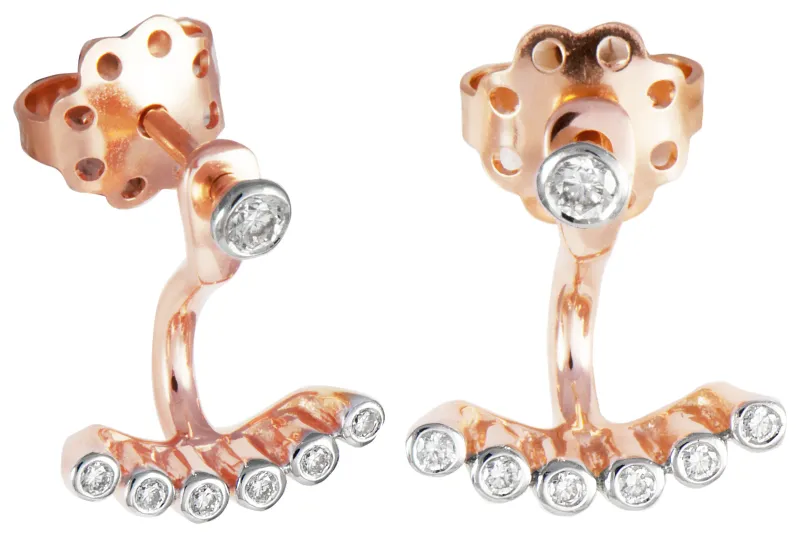 K Di Kuore Brincos com Diamantes 461553