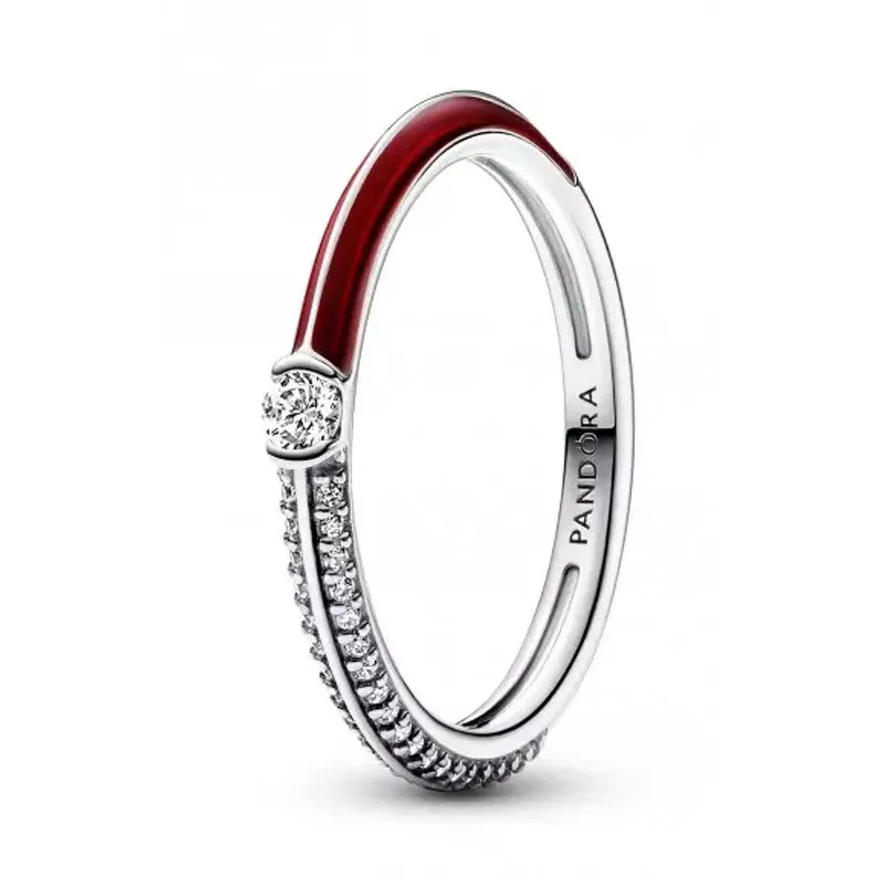 Pandora Anel Pavé Vermelho Pandora ME 192528C01-54