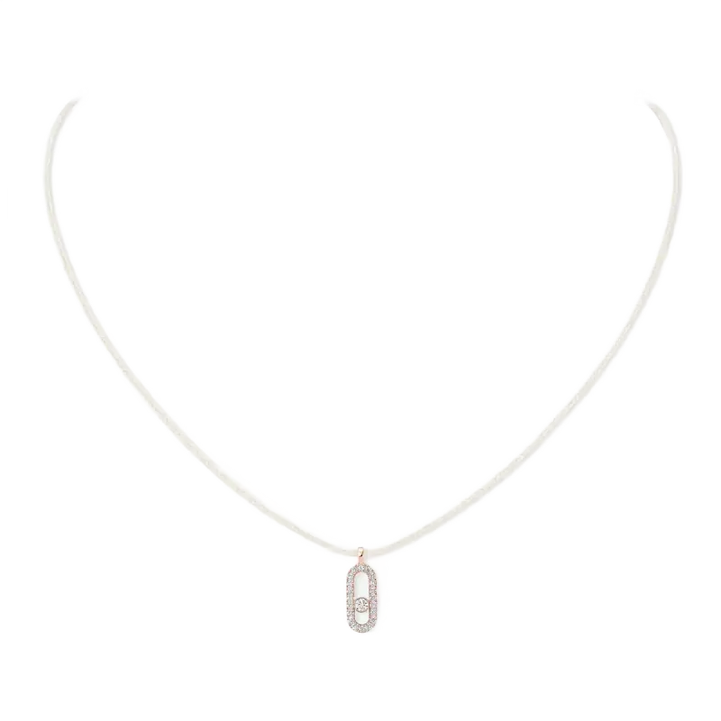Messika Rose gold diamond necklace FI.14104.PG