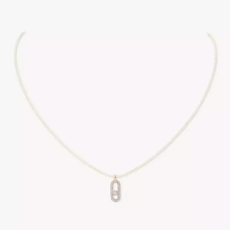 Messika Rose gold diamond necklace FI.14104.PG