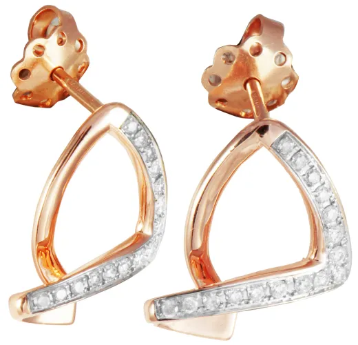 Brincos com Diamantes