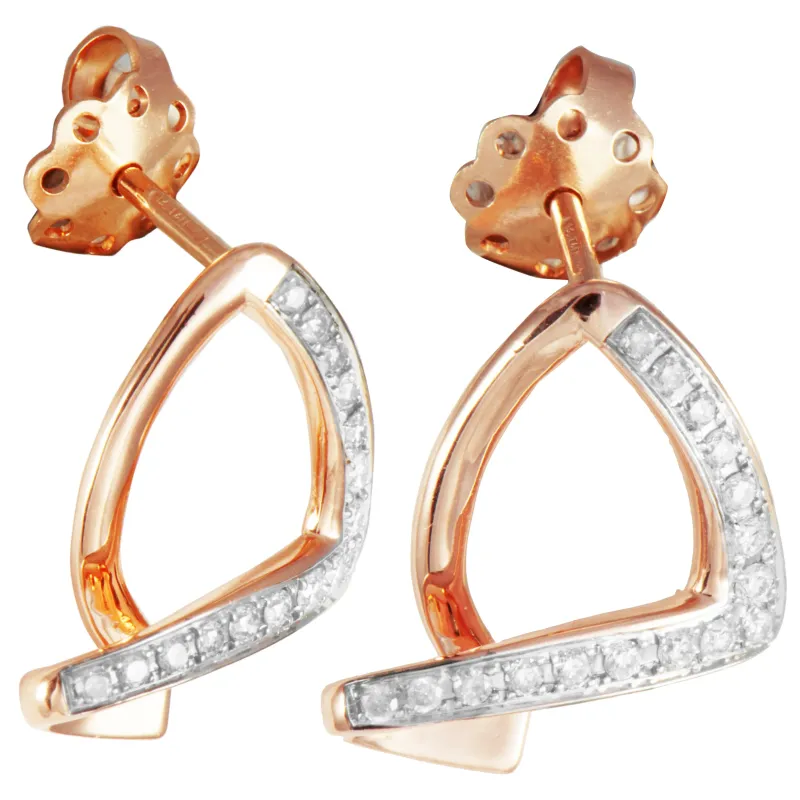 K Di Kuore Brincos com Diamantes 461587