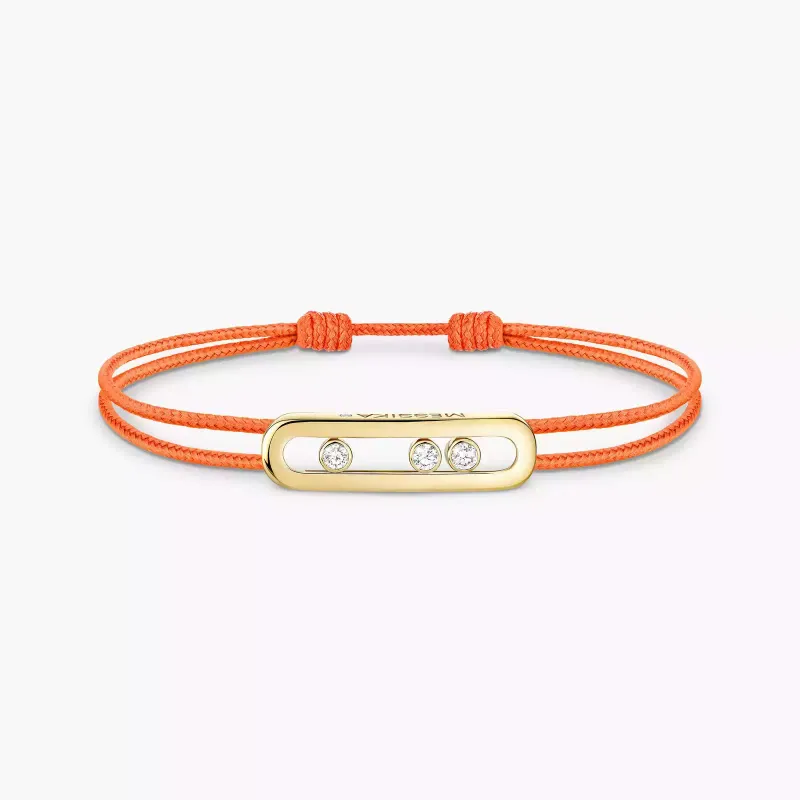 Messika Pulseira de cordão laranja com diamantes MESSIKA CARE(s) PU.13466.TG.XL