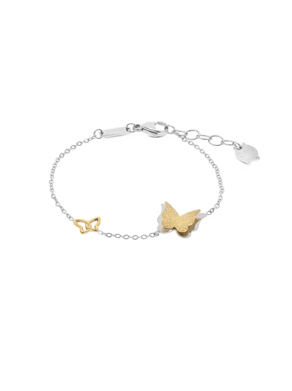 One Butterfly Bicolor Bracelet OJBB01SG