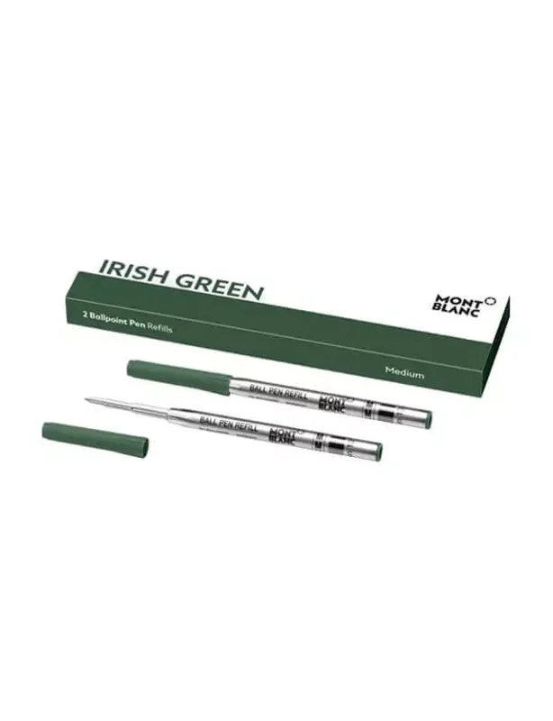 Montblanc 2 Recargas Ballpoint Medium Irish Green 128217