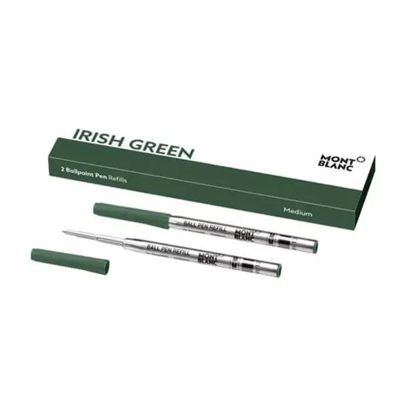 Montblanc 2 Recargas Ballpoint Medium Irish Green 128217