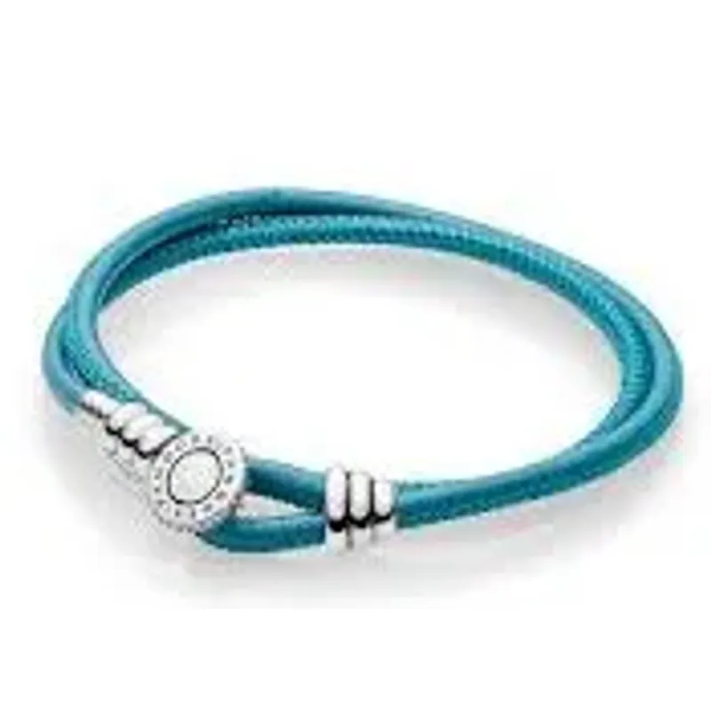 Pandora PULS COURO TQ DBL AG 5g 597194CTQ-D1