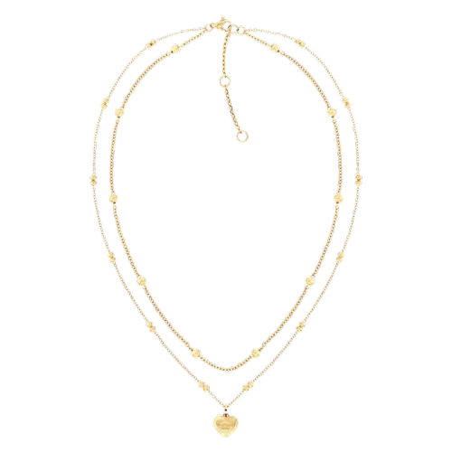 Image Necklace Heart Pend Gold