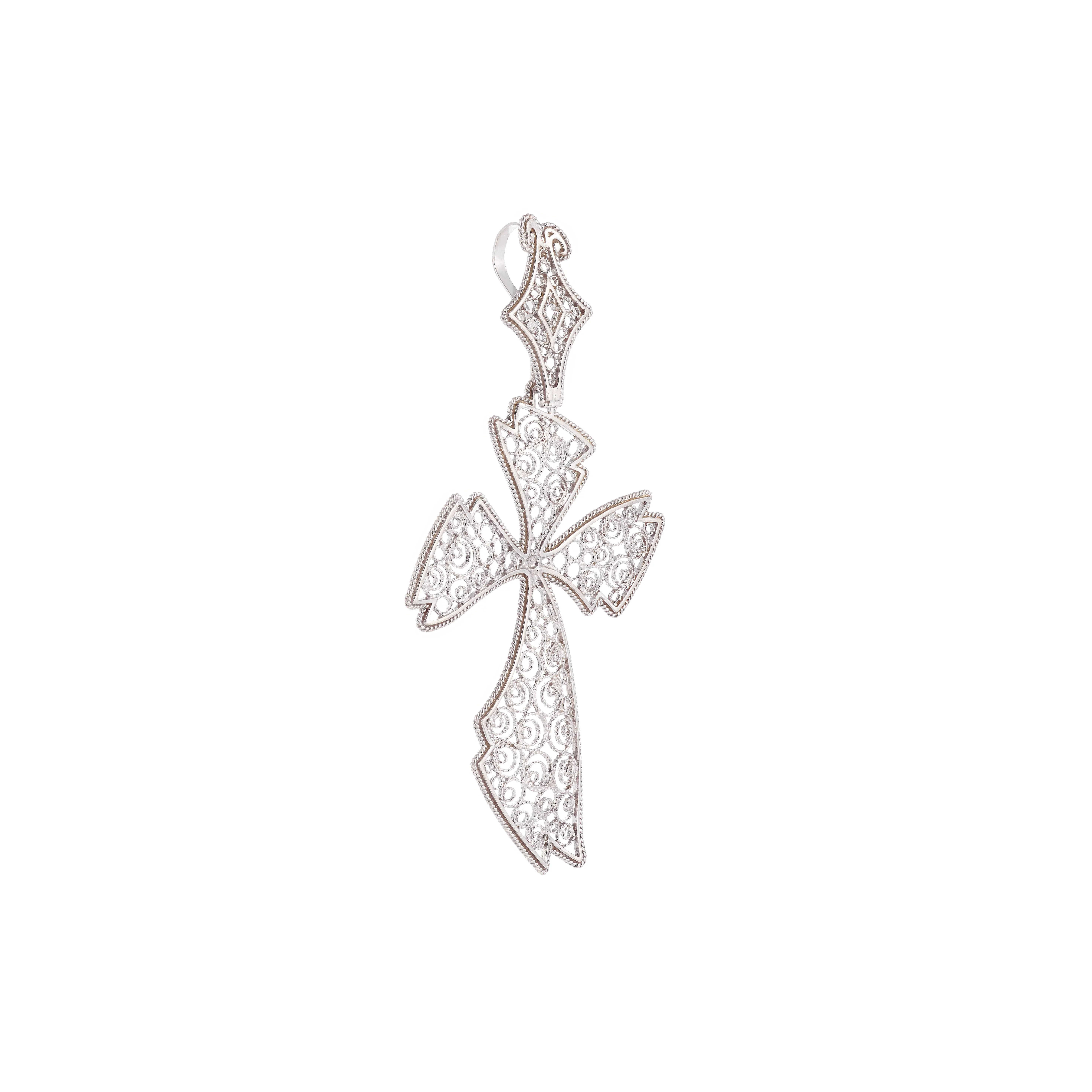 Image Filigree Cross in Silver