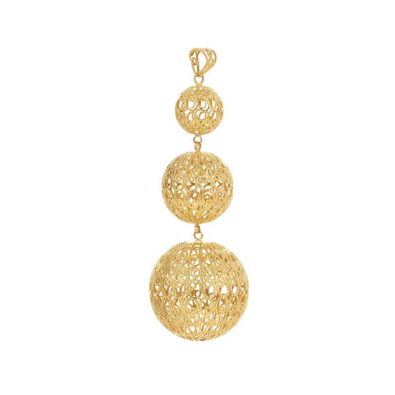 Marcolino Medalha Filigrana Ouro Amarelo 18MD-OA1003-233