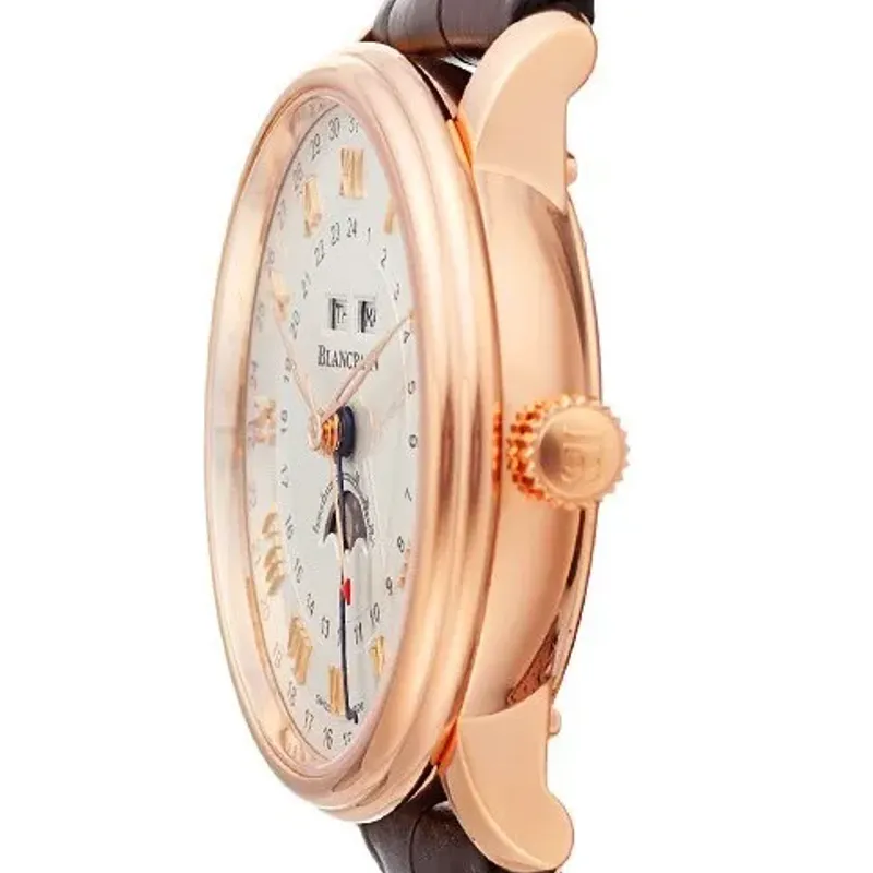 Blancpain Villeret Fases da Lua Calendário Completo GMT 6676-3642-55A