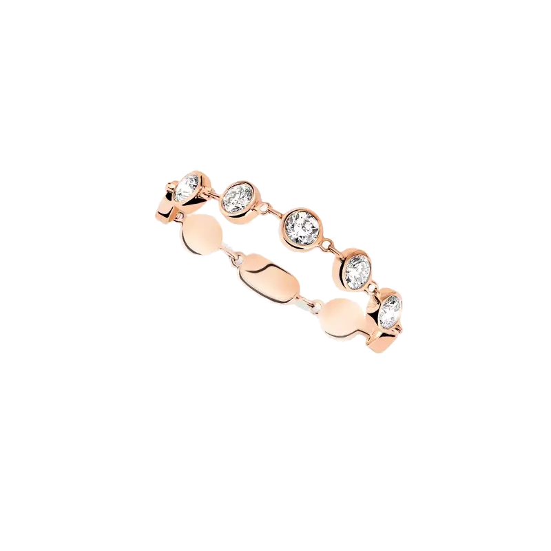 Messika D-Vibes Diamond SM Ring in Pink Gold MEK45AN12990PG53