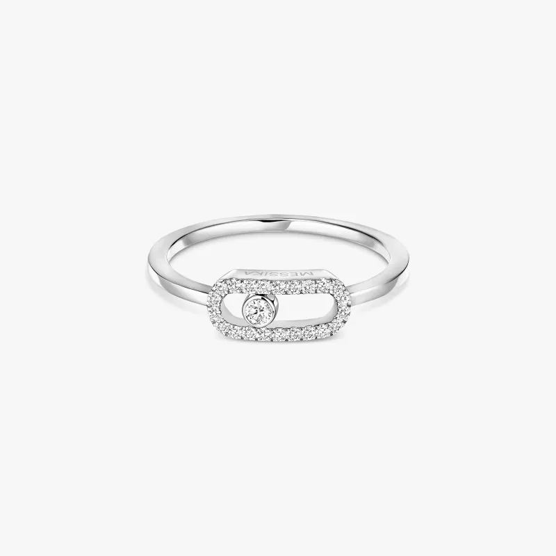 Messika White Gold Move Uno Diamond Ring AN.04705.WG.53