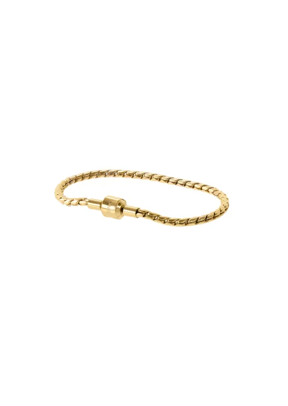 One Energy Master Twisted Gold Bracelet OJBMT01G
