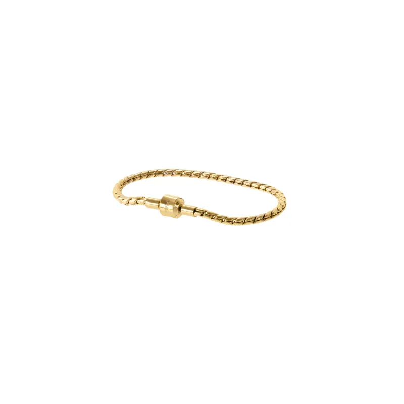 One Pulseira Energy Master Twisted Gold OJBMT01G