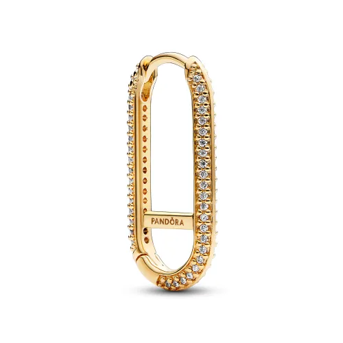 Brinco Individual Elo Pavé Longo                            