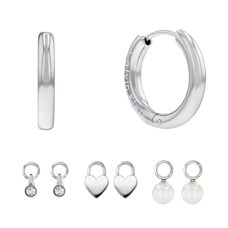 Calvin Klein         Gift Set Brincos Huggie                                      35700001