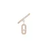 Brincos Move Uno Tassel Single Ouro Rosa com Diamantes MEK43BR11162PG