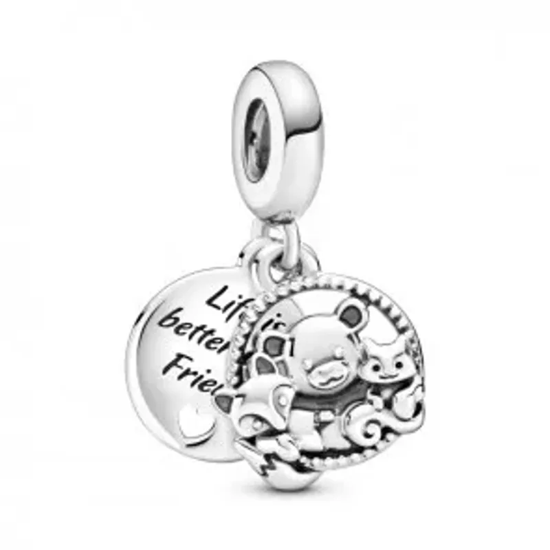 Pandora Bear, Fox & Squirrel Dangle Charm 799078C00