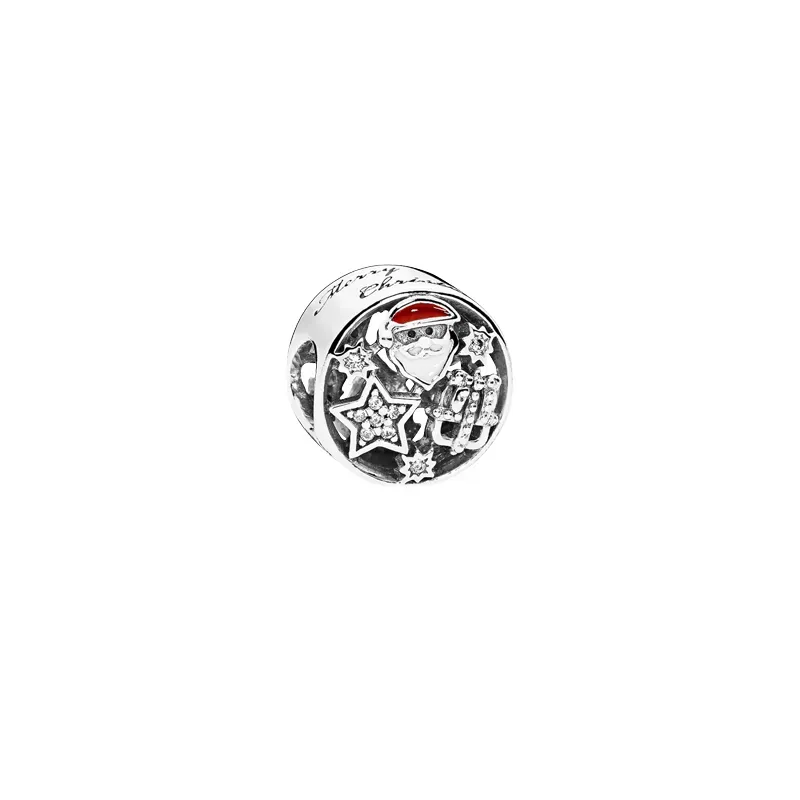 Pandora Conta Botão Natal Feliz 796364CZ