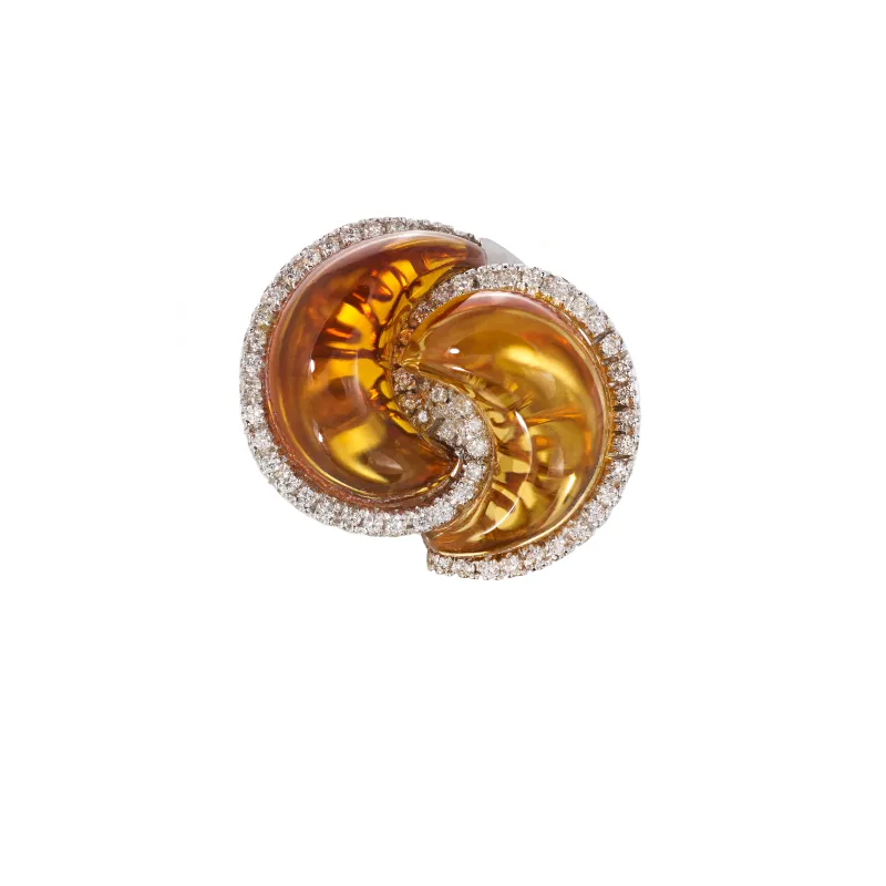 Marcolino Flavio Gold Ring with Diamonds 4345