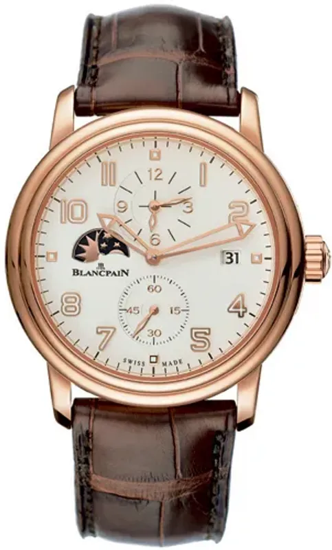 Blancpain Blancpain Léman Time Zone Ouro Rosa 2860-3642-53B