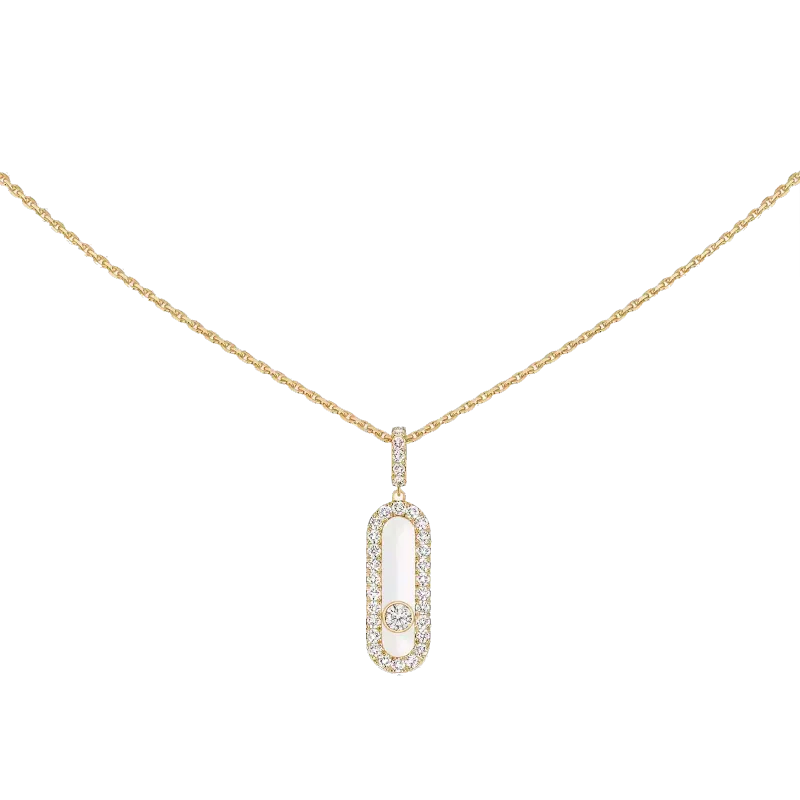 Messika Colar Move Uno Diamond em Ouro Amarelo MEK.01.FI.12058.YG