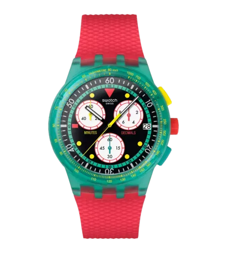 Image FW25 - SWATCH NEON EMERALD CHRONO