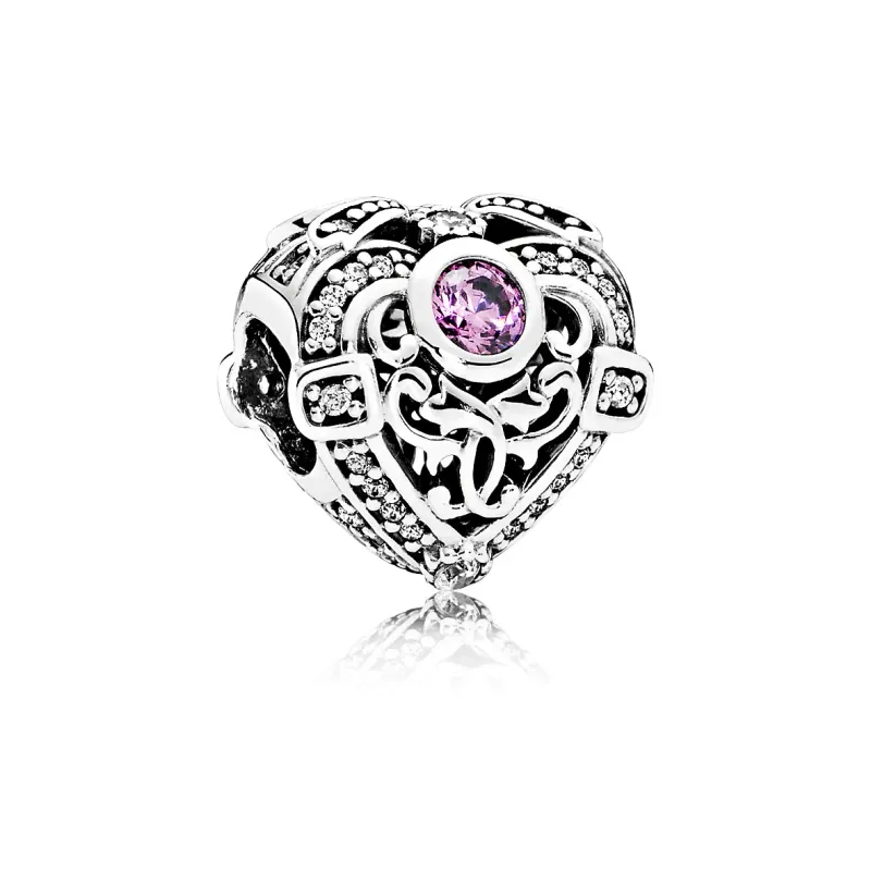 Pandora CNT AG C/ZIRC RS OP HEART 2,1g 791964CZO
