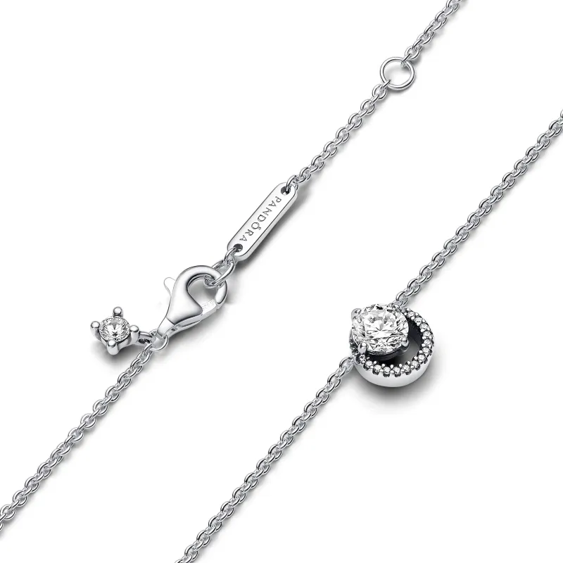 Pandora Sterling silver collier with clear cubic zirconia 391174C01-45