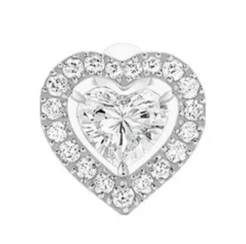 Messika Earring Joy Couer white gold with diamonds MEK.10.BR.11562.WG