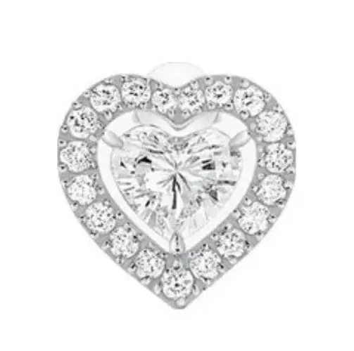 Imagem Brinco Joy Couer ouro branco com diamantes