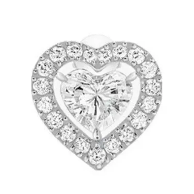Messika Brinco Joy Couer ouro branco com diamantes MEK.10.BR.11562.WG