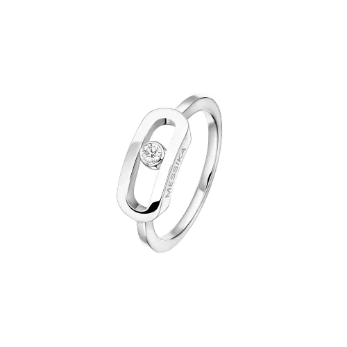 Anel Move Uno XL Plain Ouro Branco