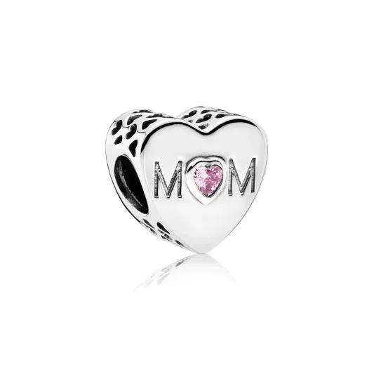 Pandora Pink Mum Heart Charm                                         791881PCZ