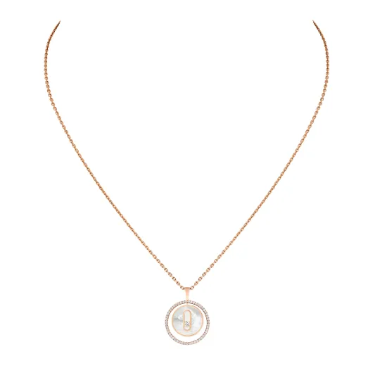 Messika Rose Gold Necklace with Diamonds MEK.33.FI.11650.PG