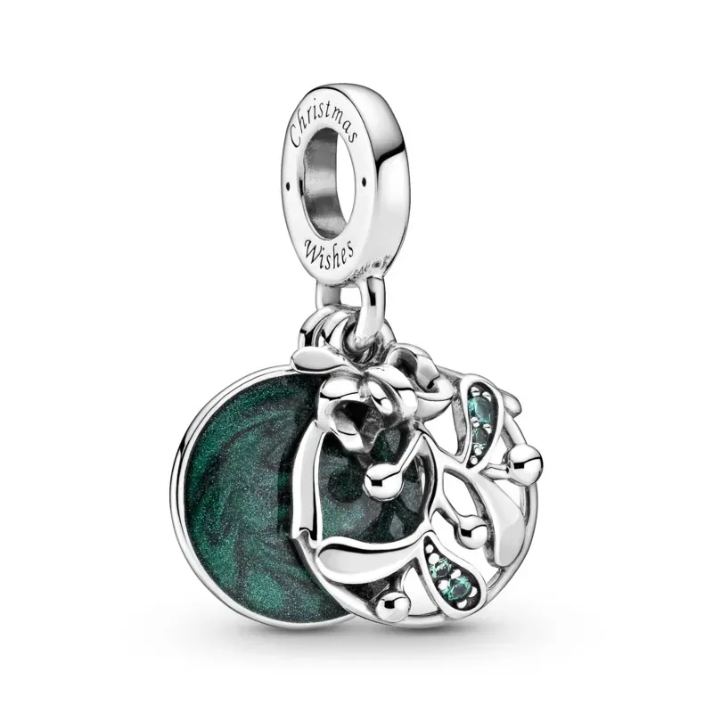 Pandora Conta Pendente Azevinho de Natal 799229C01
