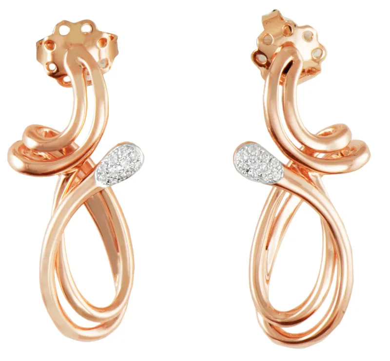 K Di Kuore Brincos com Diamantes 461490