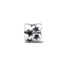 Cut-out star sterling silver charm with clear cubic zirconia 792827C01